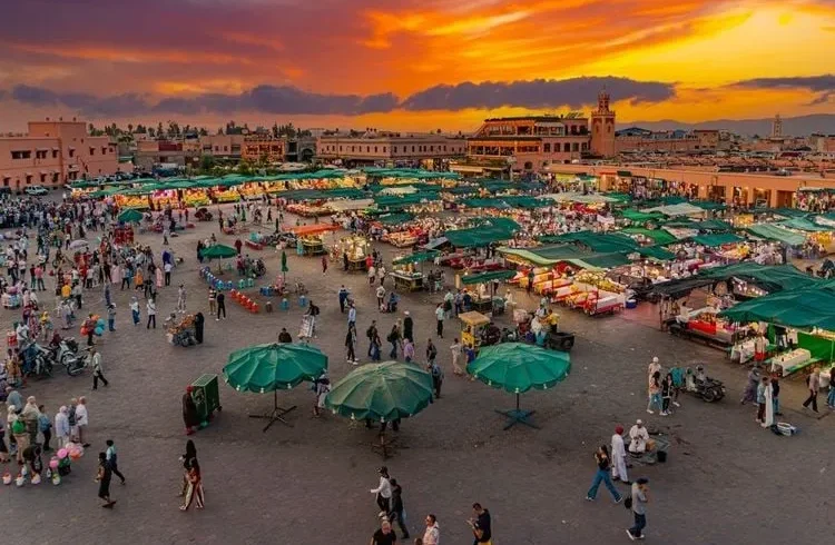 Jemaa el Fna, Marrakech, Maroc